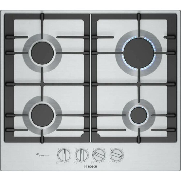 Bosch 60cm Stainless Steel Series 6 Gas Hob - PCP6A5I90Z