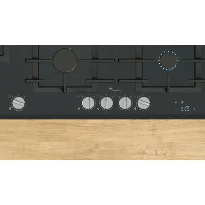 Bosch 90cm Black Series 8 Gas Hob Tempered Glass - PRS9A6H40Z