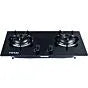 Totai 30cm Black 2 Burner Gas On Glass Hob - 26/GOG2BNR
