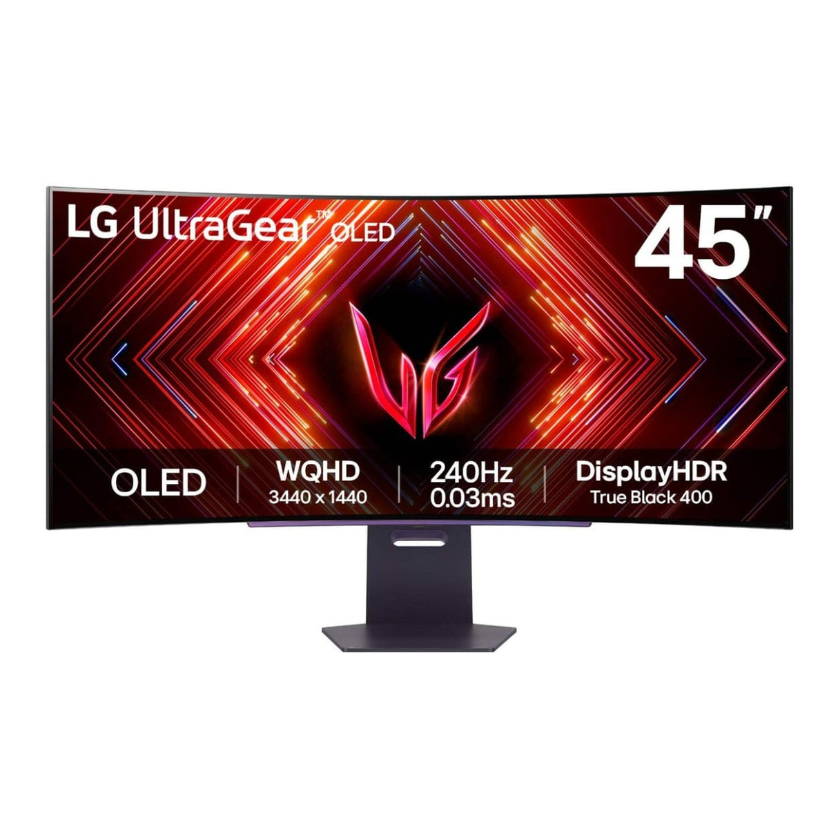 LG UltraGear 45GS95QE 44.5-inch 3440 x 1440p UWQHD 21:9 240Hz 0.03ms OLED Curved Gaming Monitor