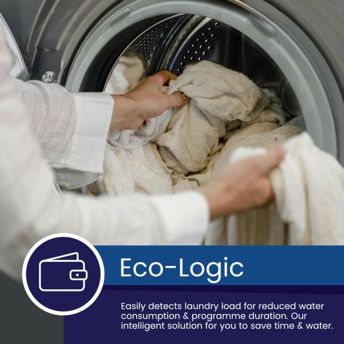 KIC 8kg Dark Grey Front Loader Washing Machine - KFL 812 GR