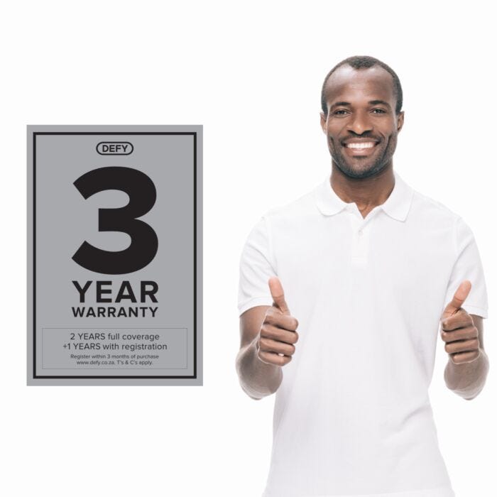 Defy 50cm Black 4 Plate Compact Stove Black FC - DSS554