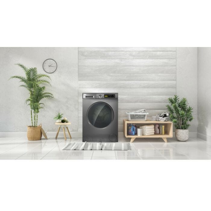 KIC 8kg Dark Grey Front Loader Washing Machine - KFL 812 GR