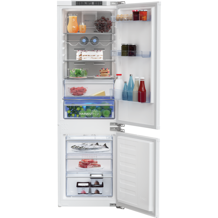 Beko 54cm White Integrated Combi Fridge Freezer - BCNA275E4FN
