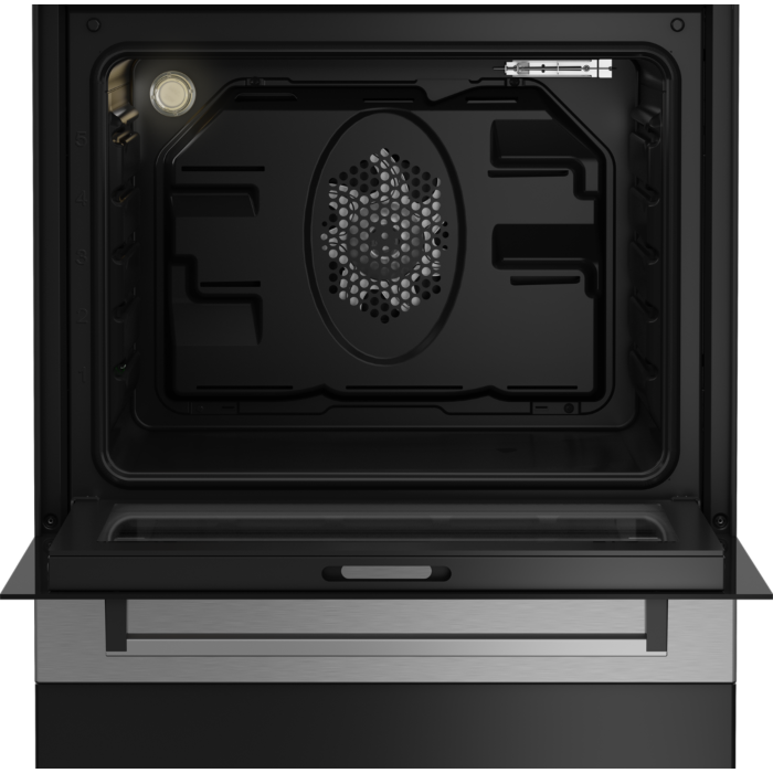 Beko 60cm Vitroceramic Inox (Stainless Steel) Free Standing Stove - FSE87310GX