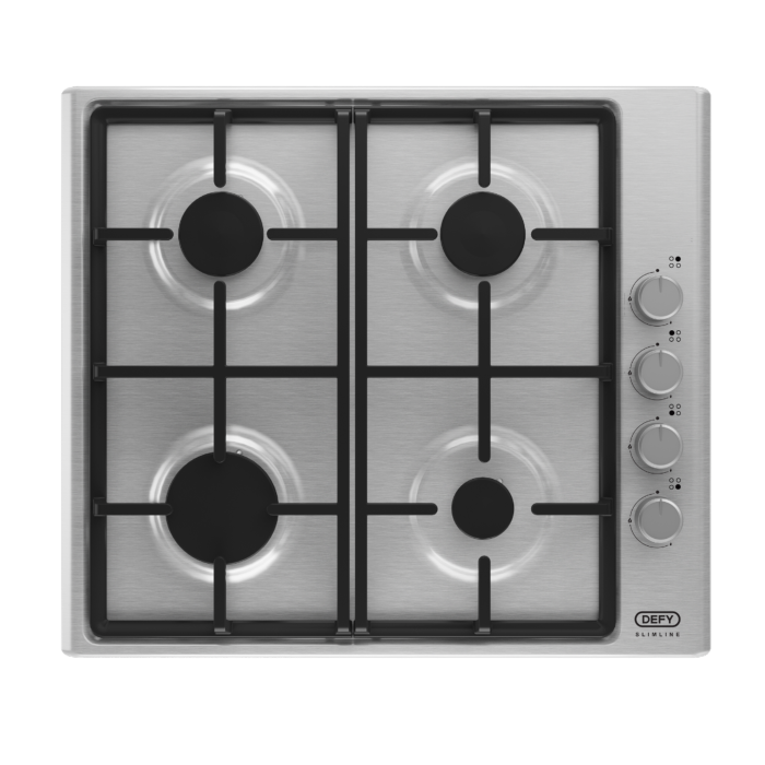 Defy Slimline Gas Hob Side Control Stainless Steel - DHG133