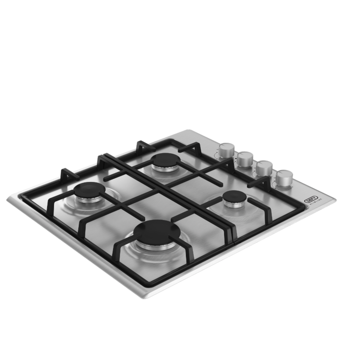 Defy Slimline Gas Hob Side Control Stainless Steel - DHG133