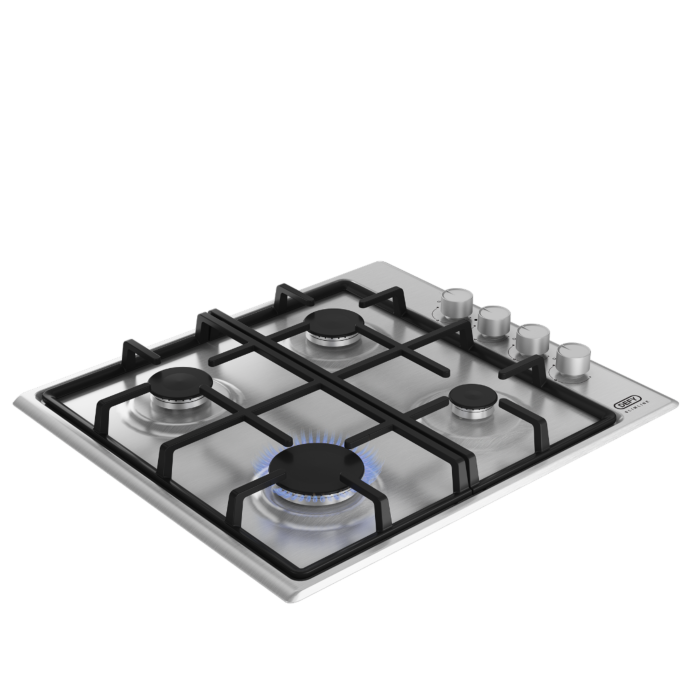 Defy Slimline Gas Hob Side Control Stainless Steel - DHG133