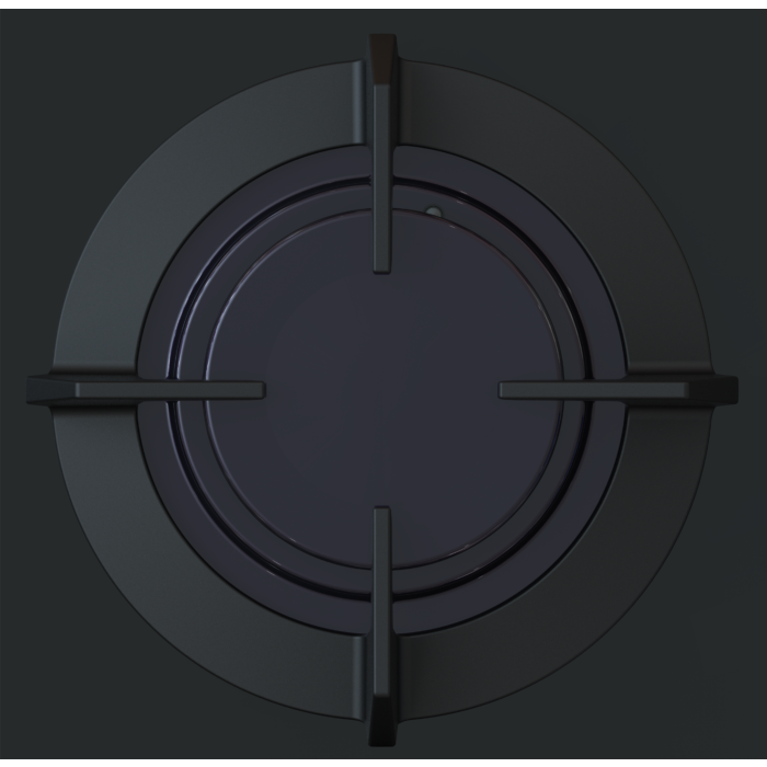 Defy 65cm Black Glass Dual Fuel Hob - DHG606