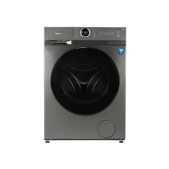 Midea 10kg Grey Inverter Front Loader Washing Machine - MF200W100WB