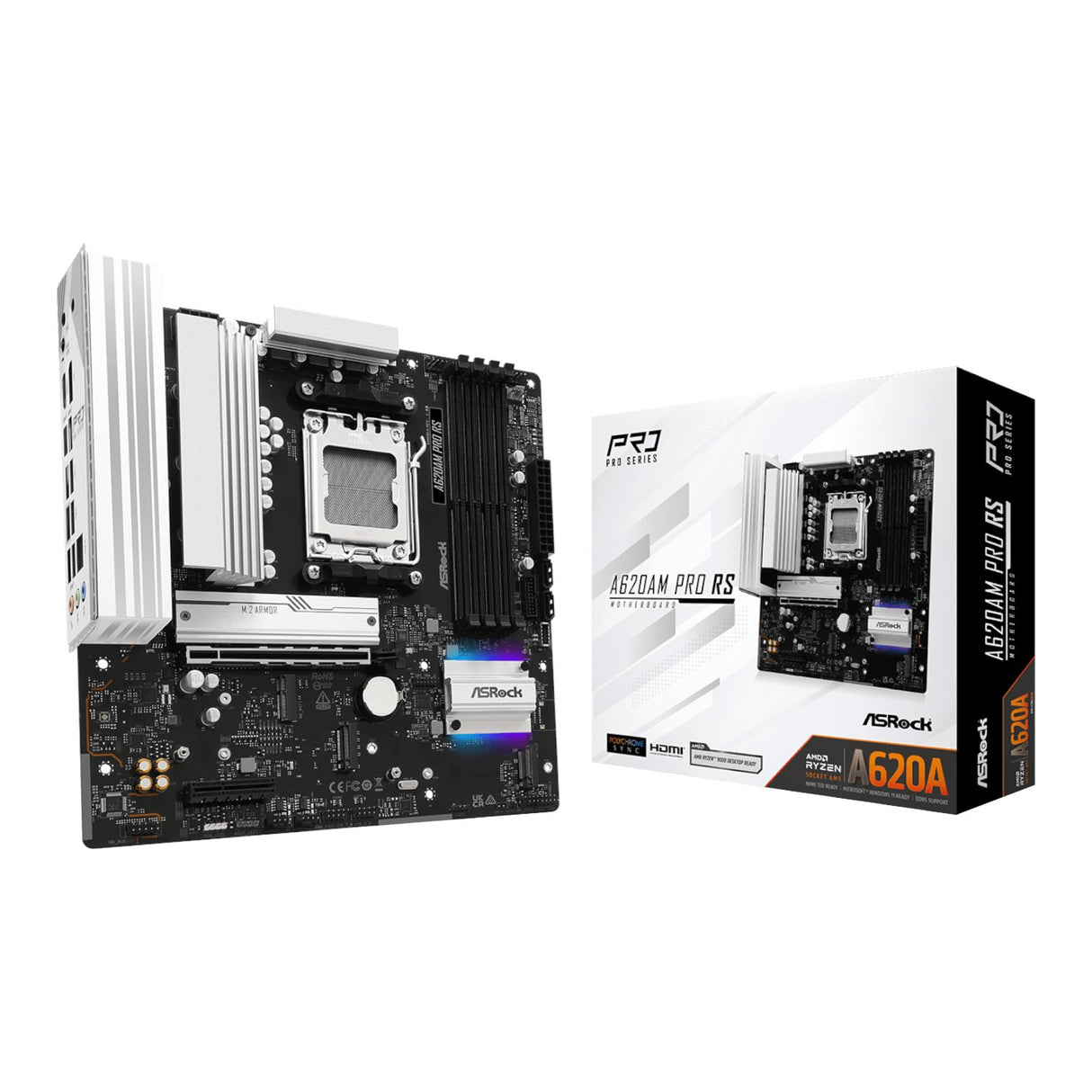 ASRock A620AM Pro RS AM5 M-ATX Motherboard