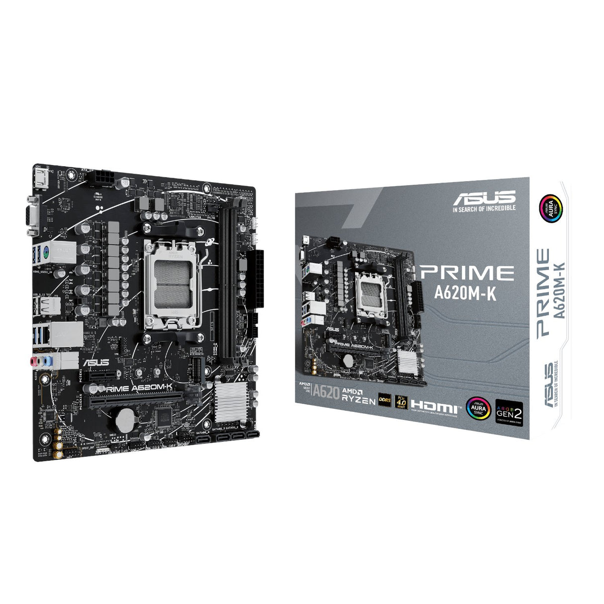 ASUS Prime A620M-K AM5 DDR5 M-ATX Motherboard