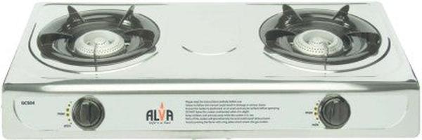 Alva 10366MM-MN 2-Burner Stainless Steel Manual Gas Stove for LPG