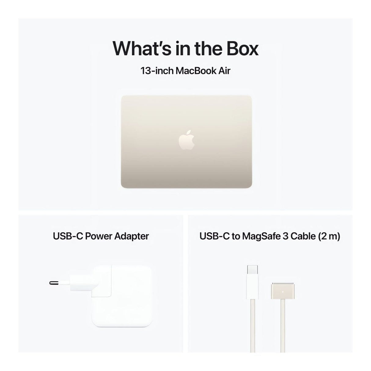 Apple MacBook Air 13.6-inch Retina Laptop - Apple M4 256GB SSD 16GB RAM macOS Starlight