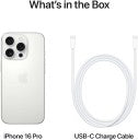 Apple iPhone 16 Pro - 6.3-inch Display, 8 GB RAM, 256 GB Storage, A18 Pro Chip, 48MP Camera, White Titanium