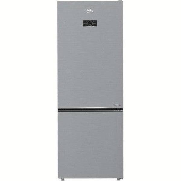 Beko 490L Inox Finish Double Door Bottom Mount Fridge Freezer with Inverter Compressor