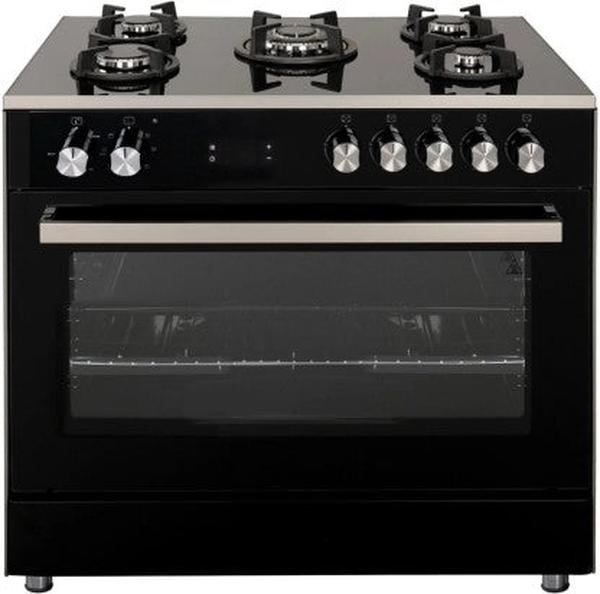 Bennett Read 900mm 5-Burner Glass Manual Gas Stove with Electric Oven - BR90FSGS2