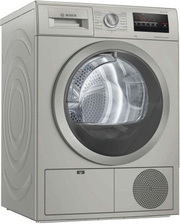 Bosch 8 kg Series 4 Condenser Tumble Dryer WTM8327SZA - Efficient, Gentle, and Rapid Drying in Silver