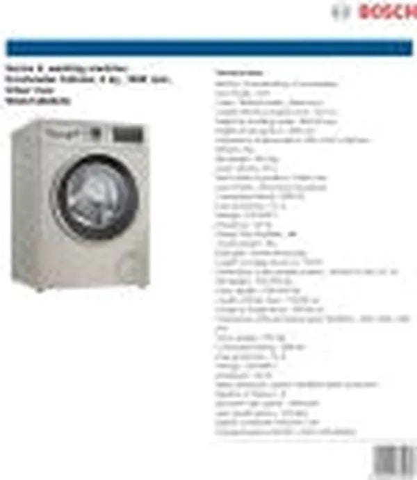 Bosch 9 kg WGA1440XZA WGA1440XZA - Silver