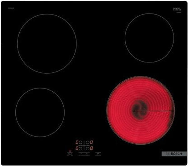 Bosch PKE611BA2E 60cm Electric Hob with Oven - 4 Radiant Zones, TouchSelect Controls