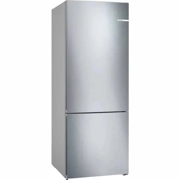 Bosch Series 4 480L Frost-Free Bottom Mount Double Door Fridge with VitaFresh & NoFrost - Silver (KGN55VI20Z)