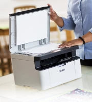 Brother DCP-1610W Wireless Mono Laser 3-in-1 Printer: Print, Scan, Copy - Ideal for Home & Office