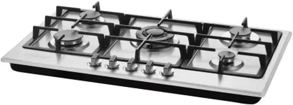 CADAC Burner-05 5-Burner Stainless Steel LPG Gas Stove with Manual Ignition