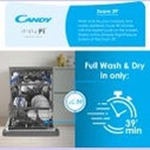 Candy 16 Place Settings Free Standing Dishwasher CD PN4S603PX-ZA