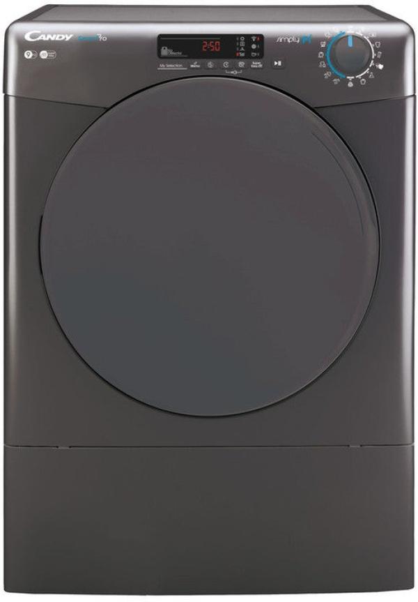 Candy 9kg SmartPro Vented Tumble Dryer with WiFi App Control - Grey | 16 Programs | C Energy Rating | 36-Month Warranty
