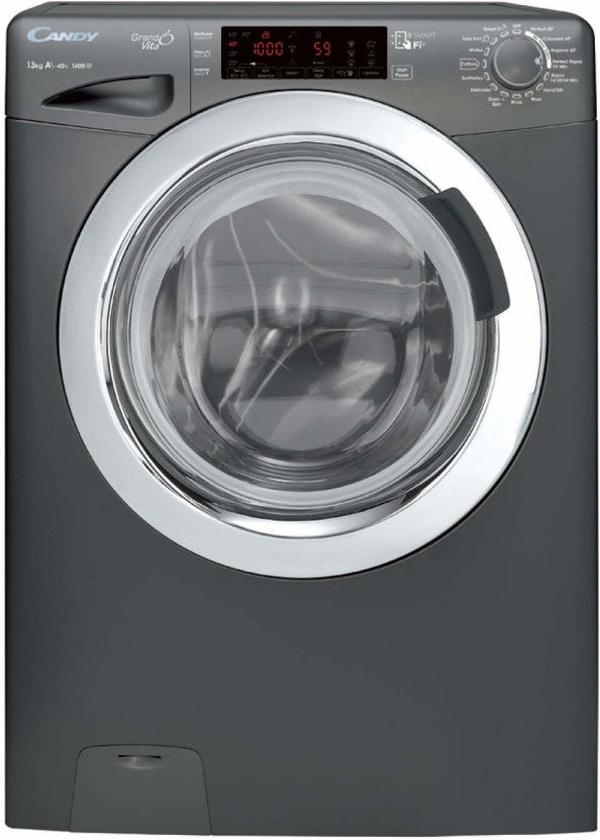 Candy Grand'O Vita 13 kg Fully Automatic Front Load Washing Machine with 1400 RPM Spin Speed and App Control - Anthracite Grey (GVF1413TWHCR-ZA)
