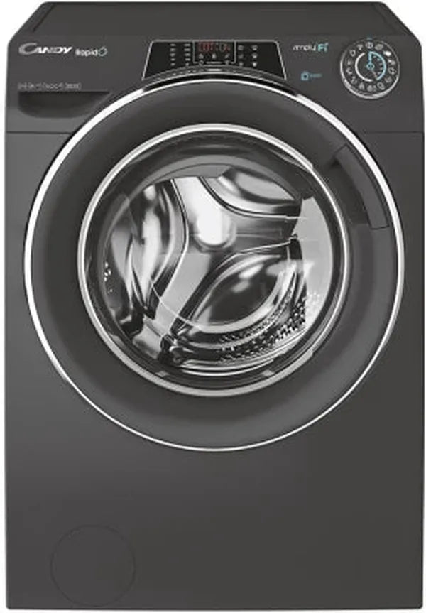 Candy Italy 11kg RapidÓ Inverter Steam Washing Machine with WiFi App Control - Silver | 1400 RPM | 14 Wash Programs | A+++ Energy Rating