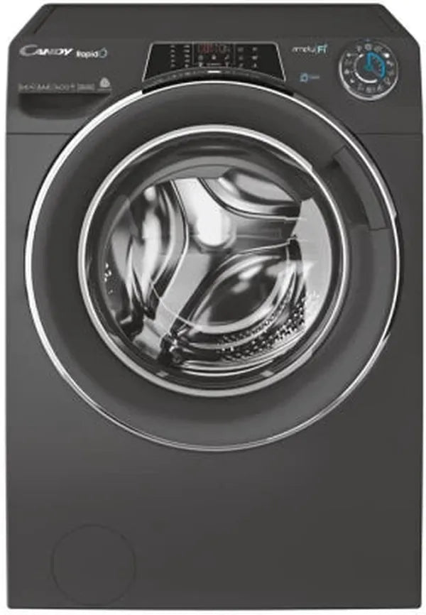 Candy Italy Rapid'O 9.6kg Inverter Steam Washer Dryer Combo with Wi-Fi App Control - Grey