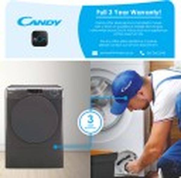 Candy SmartPro 10kg Vented Tumble Dryer with WiFi App Control - Grey