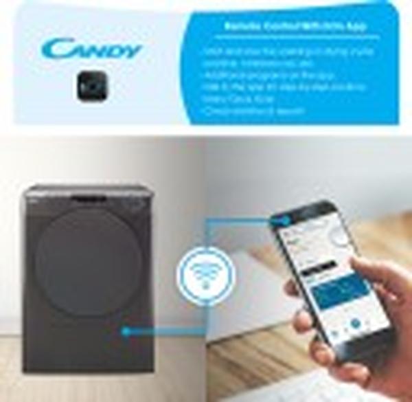 Candy SmartPro 8kg Vented Tumble Dryer with WiFi App Control - Silver