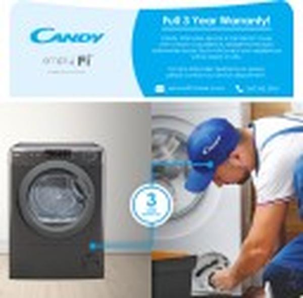Candy SmartPro Condenser Tumble Dryer 8kg - Silver, Wifi App Control