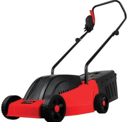 Casals Electric Plastic Red Lawnmower 300Mm 1000W Manual Rotary Push Lawn Mower (Black,Red)