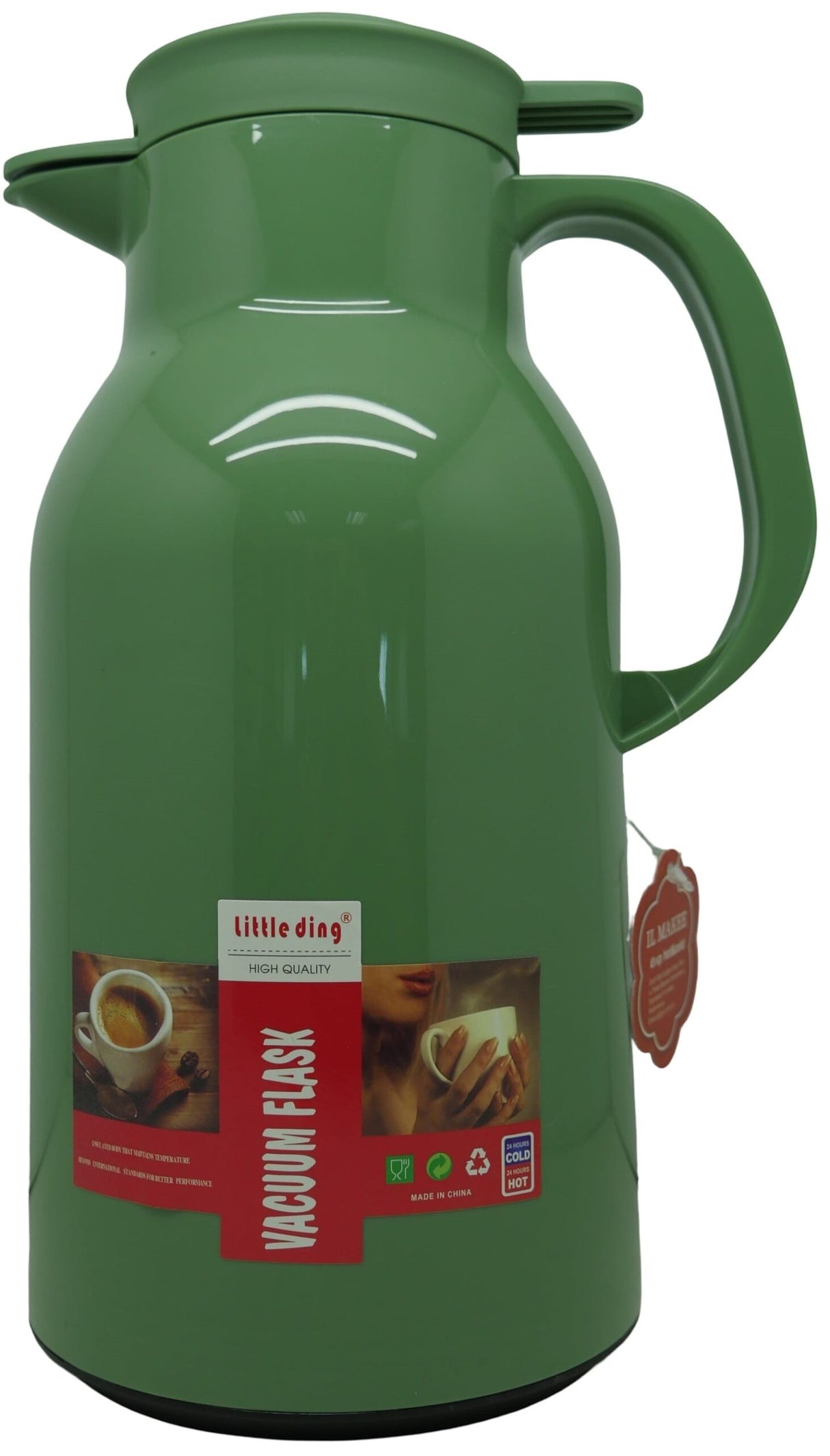 Casey Little Ding 1.3L Flask Jug in green
