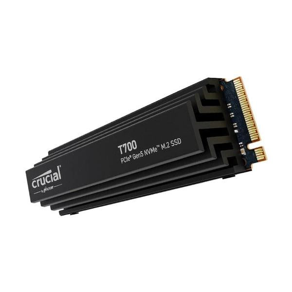 Crucial T700 2TB M.2 NVMe Gen5 with Heatsink NAND SSD