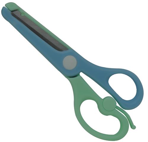 DLOffice Kiddies Multi Use Blunt Nose Plastic Scissors Blue