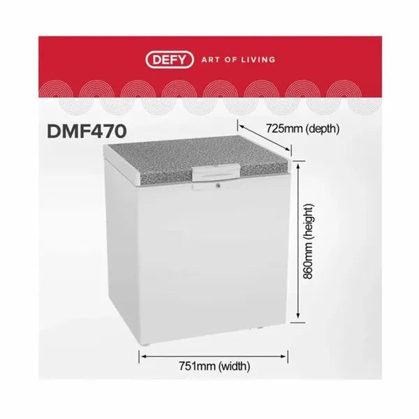 Defy 195 L Single Door Standard Deep Freezer (White)
