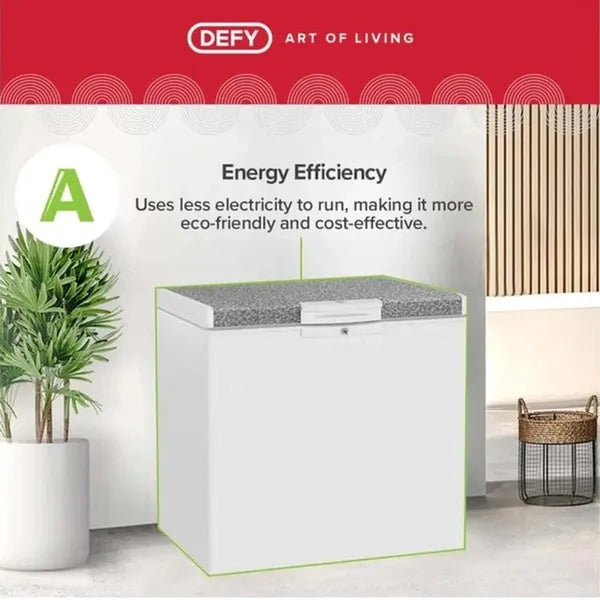 Defy 195 L Single Door Standard Deep Freezer (White)