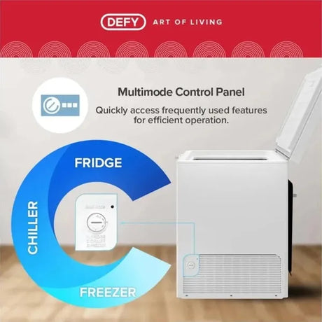 Defy 195 L Single Door Standard Deep Freezer (White)
