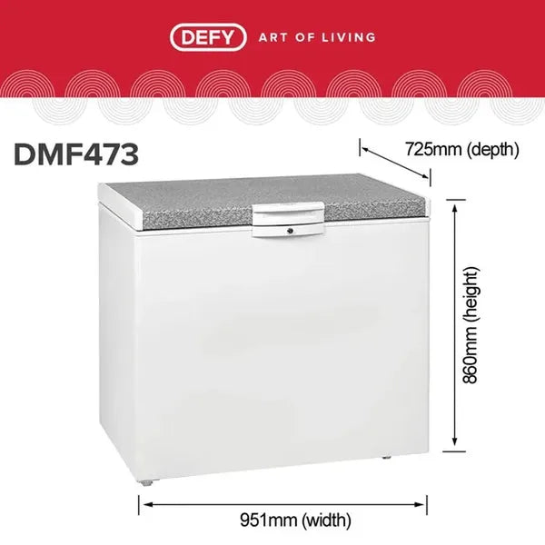 Defy 254L White Chest Freezer