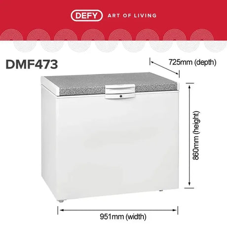Defy 254L White Chest Freezer