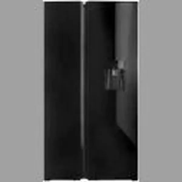 Defy 496L Side-by-Side Frost Free Double Door Fridge - Black Glass Finish