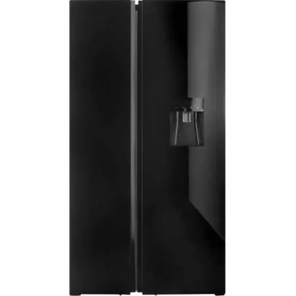 Defy 496L Side-by-Side Frost Free Double Door Fridge - Black Glass Finish