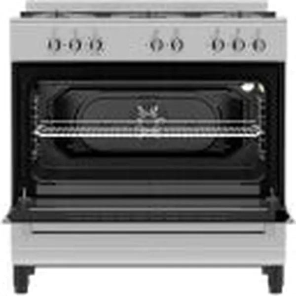 Defy DGS904 5-Burner Stainless Steel Manual Gas Stove with Oven - Versatile Cooking & Easy Temperature Control