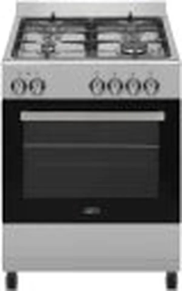 Defy DHG128 Stainless Steel 4-Burner Manual Gas Stove with Electric Oven - 56L Capacity