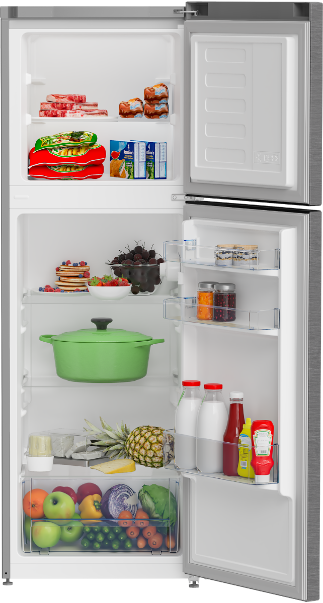 Defy 157 L Double Door Top Mount Fridge (EMB Metallic, Top Mount Freezer Fridge)
