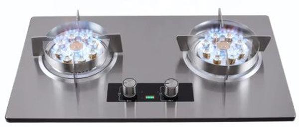 Digimark DGM 2-Burner Stainless Steel Automatic Gas Stove with LPG Fuel
